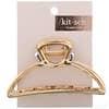 Open Shape Claw Clip, Gold, 1 Piece