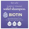 Purple Toning Solid Shampoo Bar, Biotin, Orange Blossom & Jasmine, 3.2 oz (91 g)