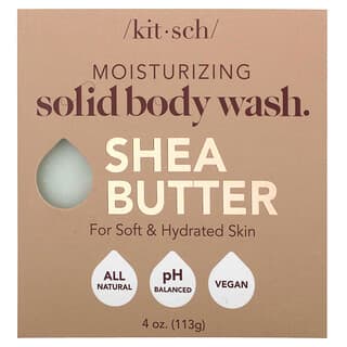 Kitsch, Shea Butter Solid Body Wash Bar, Almond & Shea, 4 oz (113 g)