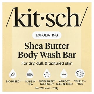 Kitsch, Barre de douche solide hydratante, Amande et karité, 113 g
