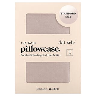 Kitsch, Funda de almohada de satén, Tamaño estándar, Rubor, 1 funda de almohada