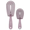 Kuas Duo Detangling, Ungu Lembut, 2 Kuas