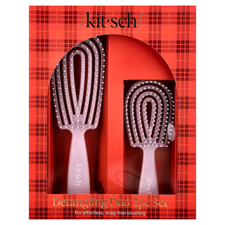 Kitsch, Detangling Duo Brushes, Soft Violet, 2 Brushes