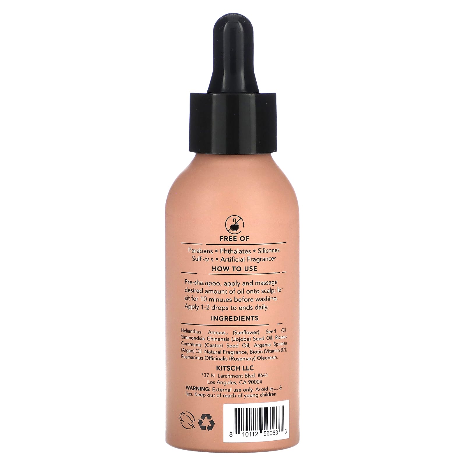 Kitsch, PreWash Scalp Oil, Rosemary & Biotin, 2 oz (60 ml)