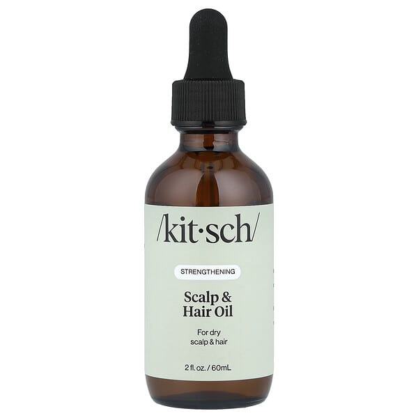 Kitsch, 모발 및 두피 강화 오일, 로즈메리 및 비오틴, 60ml(2oz)