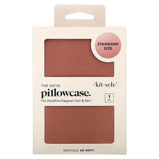 Kitsch, The Satin Pillowcase, Standard Size, Terracotta, 1 Pillowcase