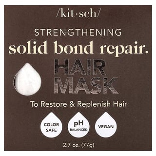 Kitsch, ストレングスニングソリッドボンドリペアバー、ヘアマスク、バンブーフラワー＆イランイラン、77g（2.7オンス）