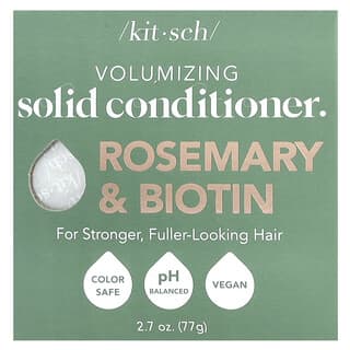 Kitsch, Volumizing Solid Conditioner Bar, Rosemary & Biotin, Lavender & Vanilla, 2.7 oz (77 g)