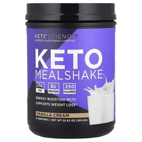 Keto Science, Keto Mealshake, Vanilla Cream, 20.83 oz (590.8 g) — product photo 1
