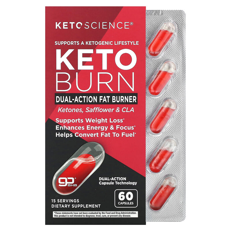 Keto Burn Dual Action Fat Burner 60 Capsules