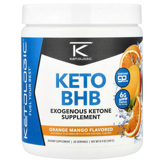 كيتو لوجيك‏, Keto BHB ، البرتقال والمانجو ، 8،9 أونصة (249 جم)