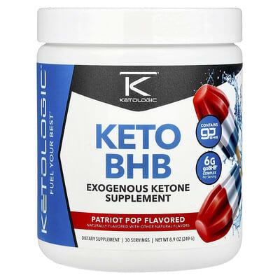 KetoLogic, Ketogenic BHB, Patriot Pop, 8.9 oz (255 g)