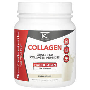 KetoLogic, Collagen, Unflavored, Kollagen, geschmacksneutral, 454 g (1 lb.)