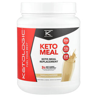 KetoLogic, KetoMeal, заменитель пищи, ваниль, 816 г (1,8 фунта)