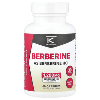 KetoLogic, Berberine , 60 Capsules (600 mg per Capsule)