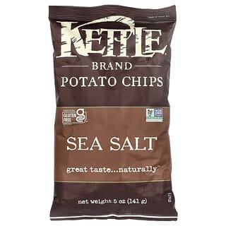 Kettle Foods, картофельные чипсы, с морской солью, 141 г (5 унций)