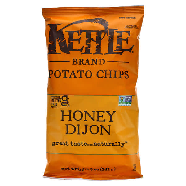 Kettle Foods（ケトルフーズ）, ポテトチップス、ハニーディジョン、 5 oz (141 g)