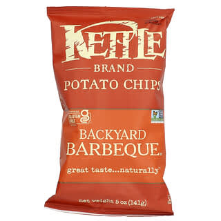 Kettle Foods, Patatas fritas, Barbacoa en el patio trasero`` 141 g (5 oz)