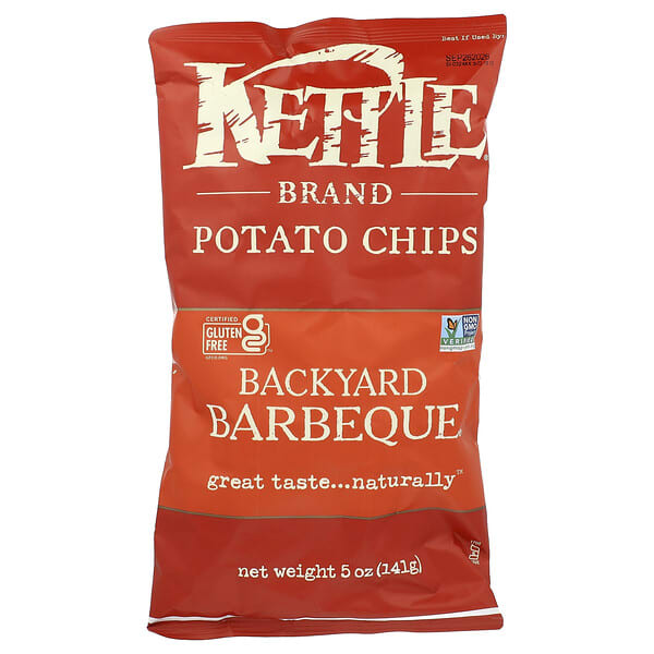 Kettle Foods, 薯片，後院燒烤風味，5 盎司（141 克）