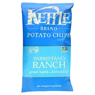 Kettle Foods, Patatas fritas, Farmstand Ranch`` 141 g (5 oz)