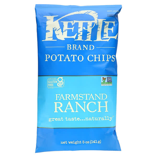 Kettle Foods, Potato Chips, Farmstand Ranch, 5 oz (141 g)
