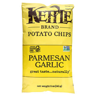Kettle Foods, Patatas fritas, Parmesano y ajo, 141 g (5 oz)