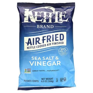 Kettle Foods, Air Fried Potato Chips, Meersalz und Essig, 184 g (6,5 oz.)