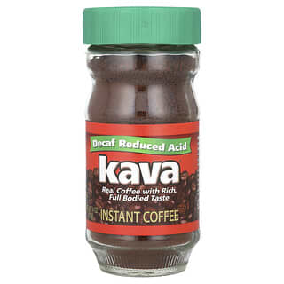 Kava Coffee, Instant Coffee, Instant Coffee, Instant-Kaffee, säurereduziert, koffeinfrei, 113 g (4 oz.)