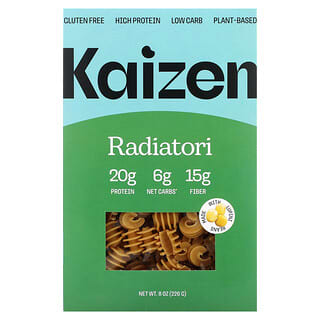 Kaizen, Radiatori, Sin gluten, Rico en proteínas y bajo en carbohidratos, De origen vegetal, 226 g (8 oz)
