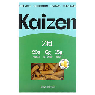 Kaizen, Ziti, Sem Glúten, Alto Teor de Proteína, Baixo Carboidrato, À Base de Plantas, 226 g (8 oz)