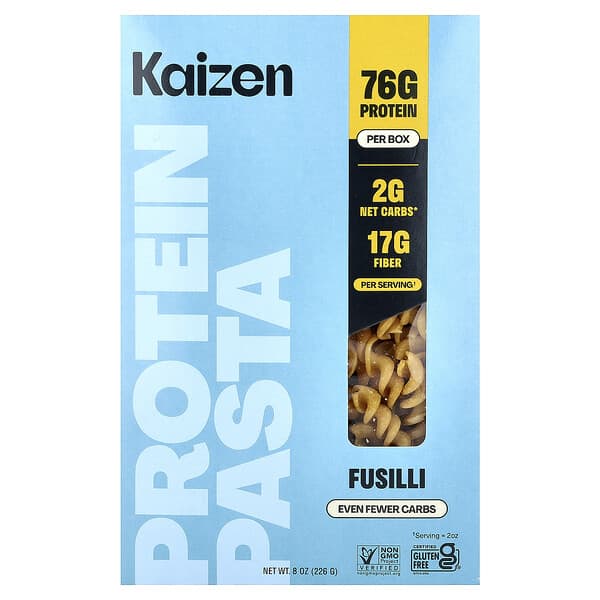Kaizen, Proteinpasta, Fusilli, 226 g (8 oz)