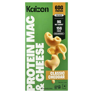كايزن‏, ماك وجبن البروتين ، جبن شيدر تقليدي ، 6.4 أونصة (178 جم)