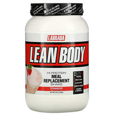 Labrada Nutrition, Lean Body, Reemplazo de comidas con alto contenido de proteínas, Fresa, 1120 g (2,47 lb)