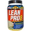 Lean Pro8, протеин для набора мышечной массы замедленного высвобождения, вкус ванильного мороженого, 2,9 фунта (1320 г)