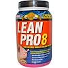 Lean Pro8, Time Release Muscle Building Protein, Strawberry Ice Cream Flavor, 2.9 lbs (1,320 mg)