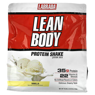 Labrada Nutrition, Lean Body, Protein Shake Drink Mix, Vanilla, 4.63 lbs (2,100 g)