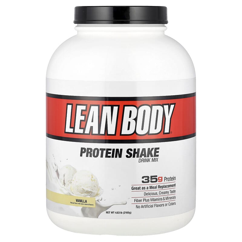 Lean Body、プロテインシェイクドリンクミックス、バニラ、2,100