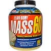 Lean Body Mass 60, Muscle Building Weight Gainer, Vanilla Ice Cream Flavor, 6 lbs (2724 g)