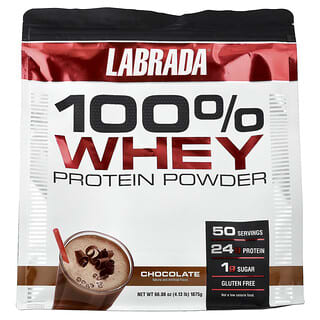 Labrada Nutrition, 100% Whey Protein Powder, Chocolate, 4.13 lb (1,875 g)