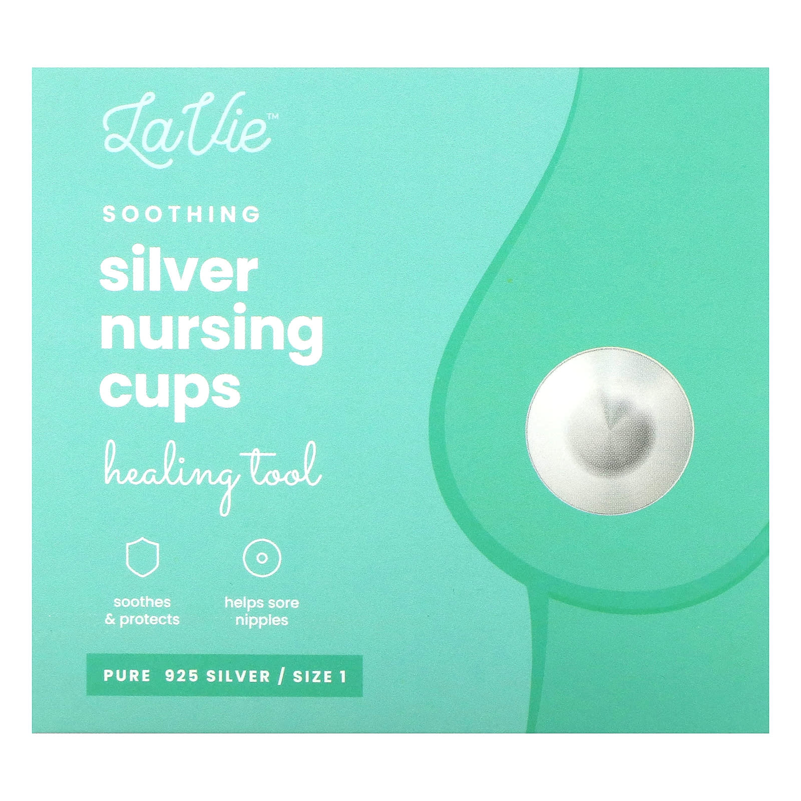 Soothing Silver Nursing Cups For Breastfeeding Comfort