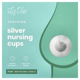 LaVie, Soothing Silver Nursing Cups, Size 2, 3 Piece Set