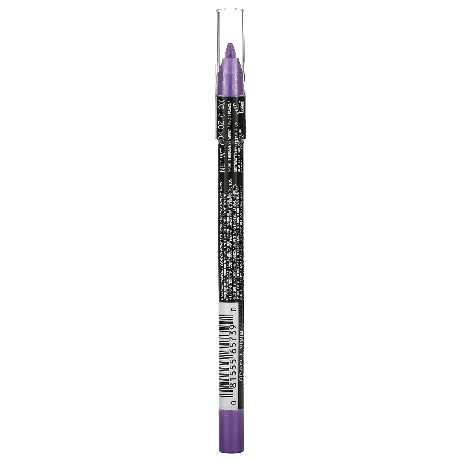 L.A. Girl Shockwave Neon Eyeliner In Vivid Purple – Wasserfest, Bis Zu 16 Stunden Haltbar, Für Augen & Lippen, Hochpigmentiert