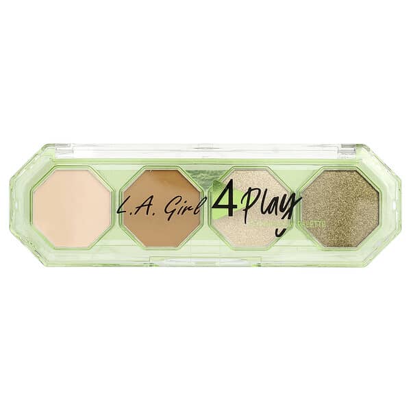 L.A. Girl, 4 플레이 아이섀도 팔레트, GES233 카우걸, 3.2g(0.11oz)
