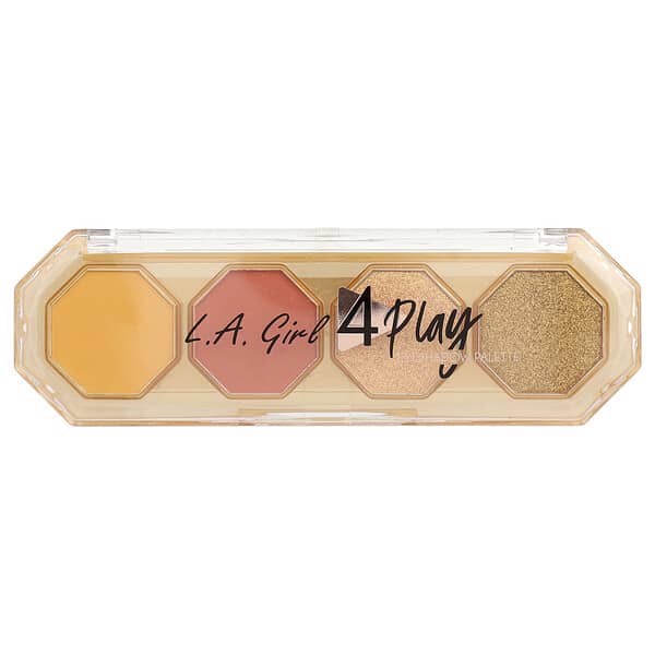 L.A. Girl, 4 플레이 아이섀도 팔레트, GES234 쥬시, 3.2g(0.11oz)