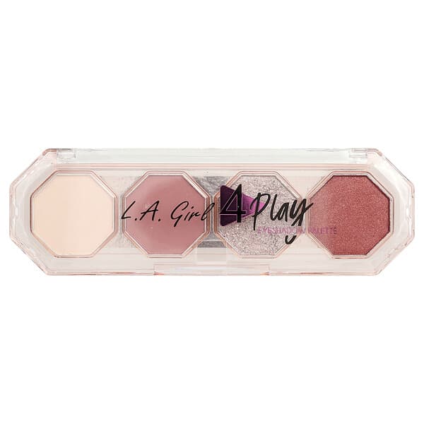 L.A. Girl, 4 플레이 아이섀도 팔레트, GES235 필 굿, 3.2g(0.11oz)