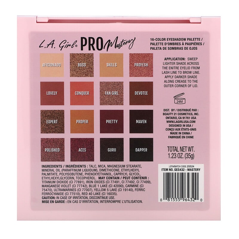 Pro Eyeshadow Palette, Mastery, 1.23 oz (35 g)