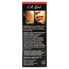 L.A. Girl, Blendable Wangen- + Lippenfarbe, weiches, mattes Creme-Rouge, Hot Shot, 8 ml (0,27 fl. oz.)