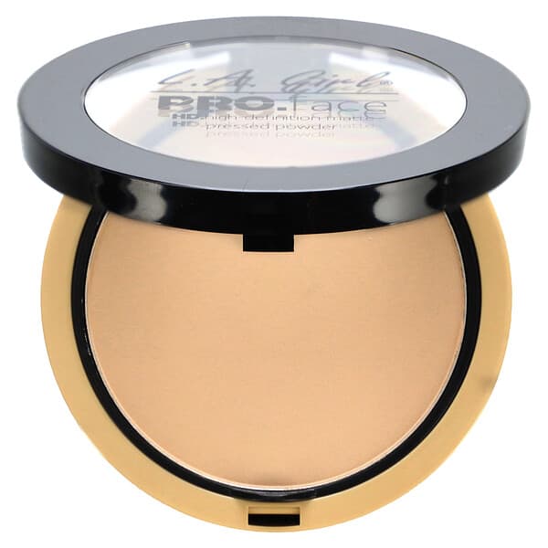 L.A. Girl, Pro Face HD Matte Pressed Powder, Nude Beige, 0.25 oz (7 g)