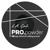 L.A. Girl, Pro HD 定妆粉，GPP939 透明色，0.17 盎司（5 克）