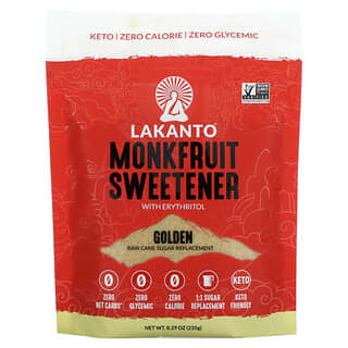 Lakanto, Mönchsfrucht-Süßstoff mit Erythrit, golden, 235 g (8,29 oz.)